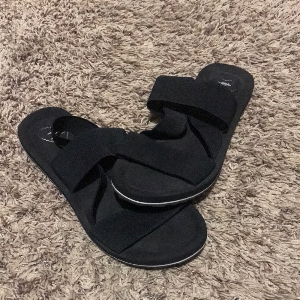 Women's Black Slide Sandals